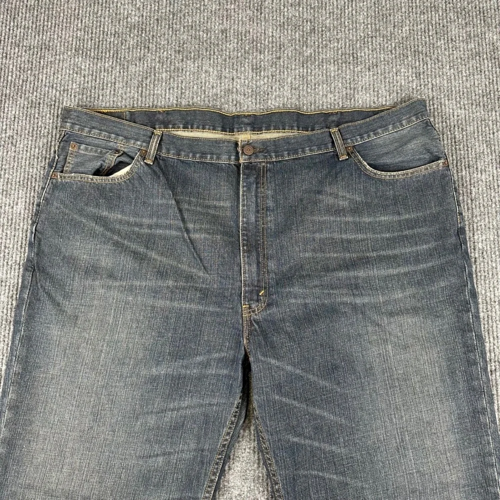 Levi's 550 Relaxed Fit‎ Jeans Mens 50x32 Dark Wash Denim 100% Cotton